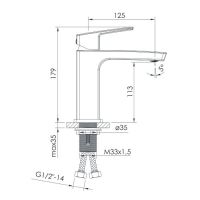 Смеситель для раковины Imprese GRAFIKY бронза брашированная ZMK1724150351